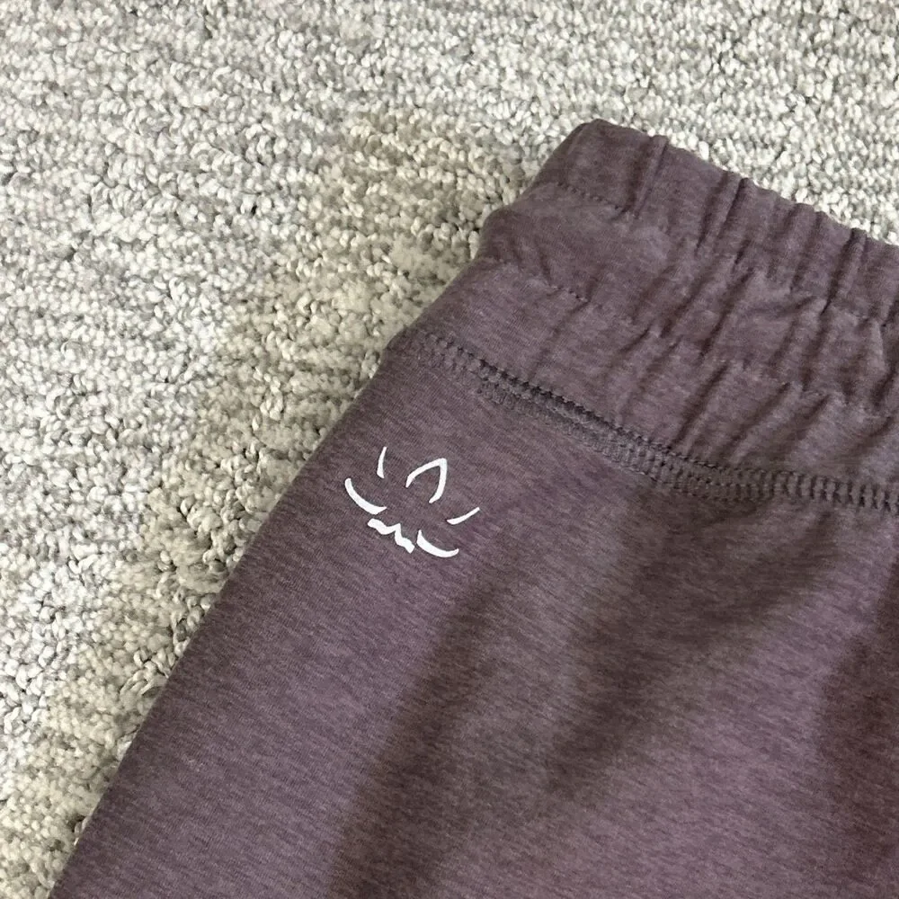 Beyond Yoga Joggers Womens Medium Pants Brown Pockets Stretch Soft Lounge USA